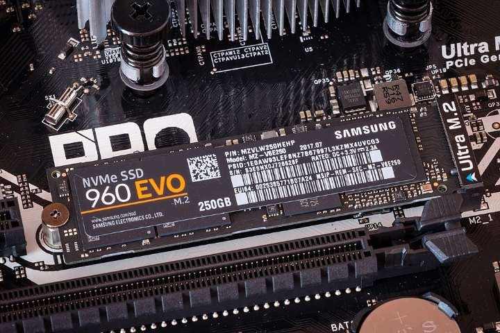 Установите новое местоположение SSD Nvme