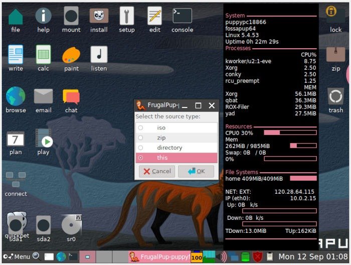 Установить Puppy Linux 20 Frugalpup Set Источник у<h3><span id=