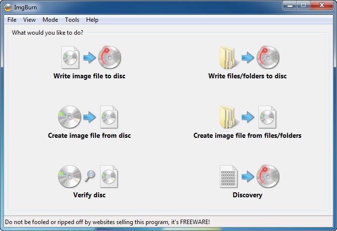 Установите Reactos Live Cd Live Usb Imgburn