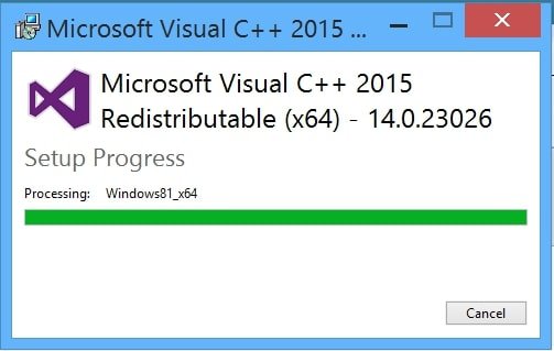 Установите Visual Studio 2015.