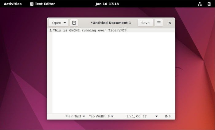 Установите Vnc-сервер Ubuntu 19. Удаленный рабочий стол работает.