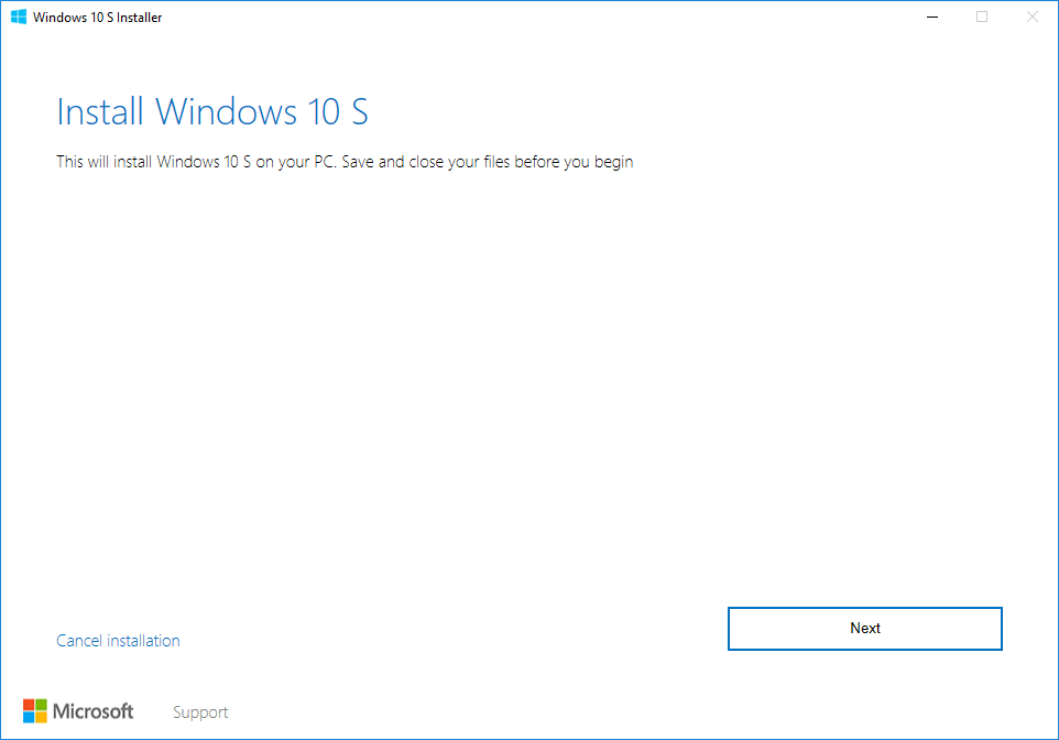 установить-Windows-10-s