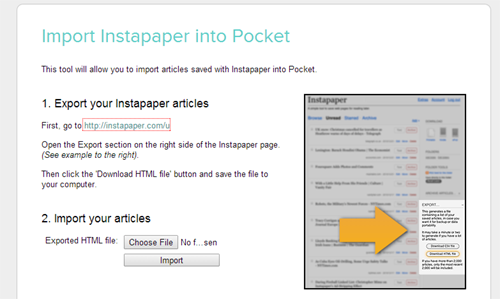 Instapaper-карманный-импорт