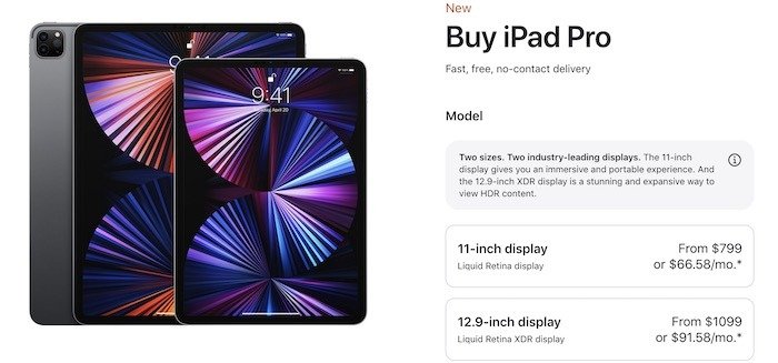 Ipad Pro 2020 против Ipad Pro 2021 года Цена