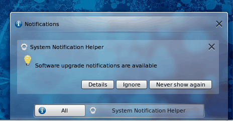 Система уведомлений KDE 4.5