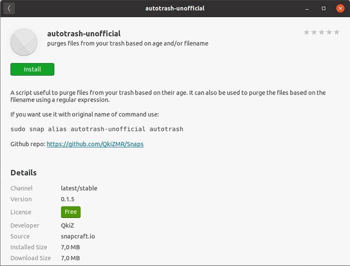 Поддерживайте чистоту Ubuntu с помощью Autotrash Install Snap