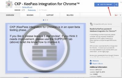 Keepass-chrome-install-ckp