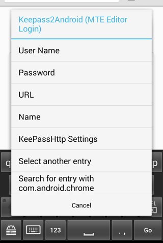 Keepass2android-выбрать-запись