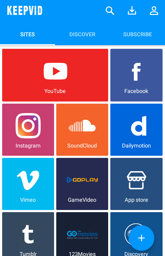 Keepvid-android-homescreen