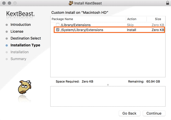 kextbeast-select-installation-папка