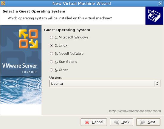 Кубунту VMware 2