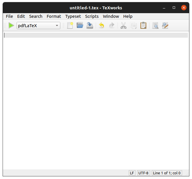 Редакторы Latex Linux Texworks