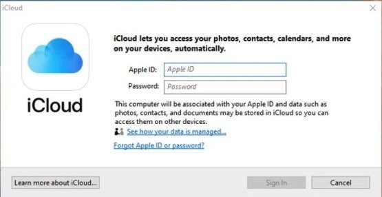Узнайте об Apple Icloud, установка Windows Two