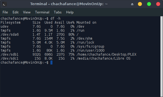 libre-os-usb-df-h-терминал