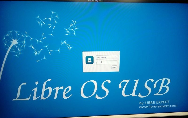 libre-os-usb-логин