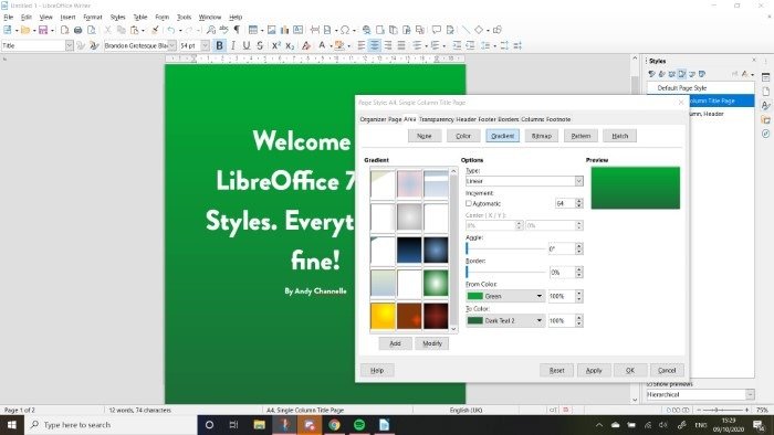 Снимок экрана из LibreOffice 7 Writer, пок<h2><span id=