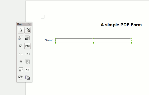 libreoffice-форма-текстовое поле