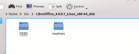 распакованная версия libreoffice-testversion