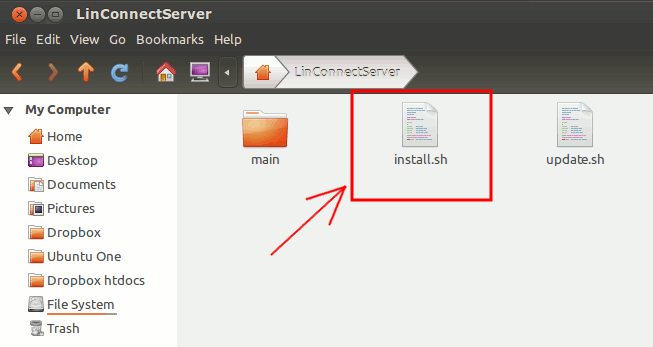 linconnect-сервер-установка