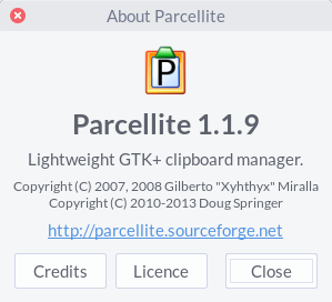 Linux-буфер обмена-parcellite