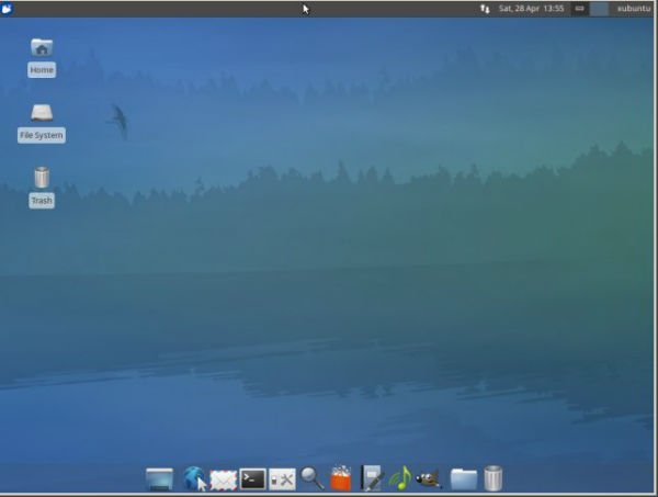 Linux на рабочем столе Xubuntu