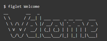 Linux-figlet-bash-команда
