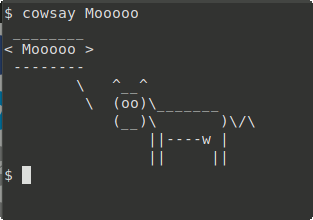 Linux-развлечение-команды-Cowsay