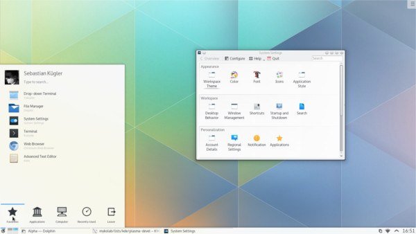 Linux-hidpi-kde-плазма-рабочий стол