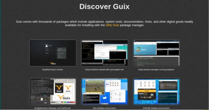 Веб-сайт Linux Libre 06 Guix