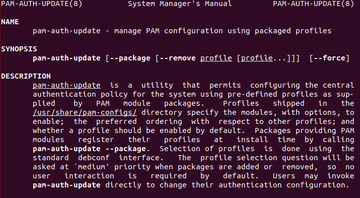 Linux-pam-auth-man