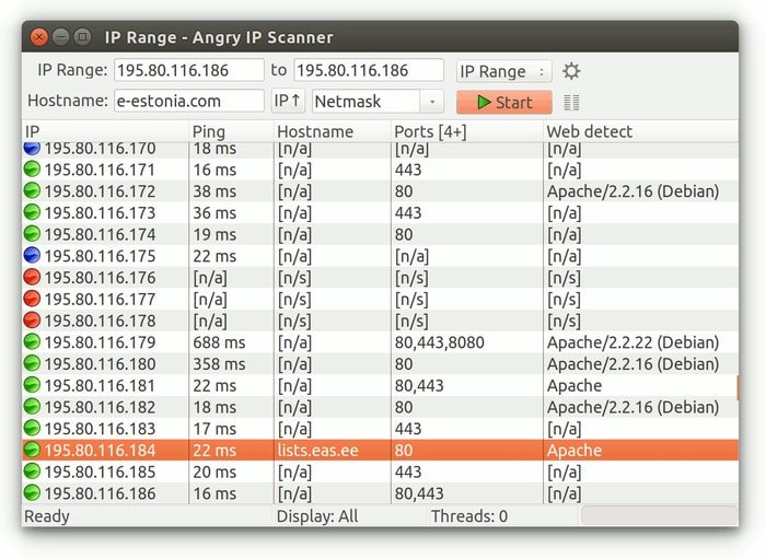 Злой сканер IP-портов