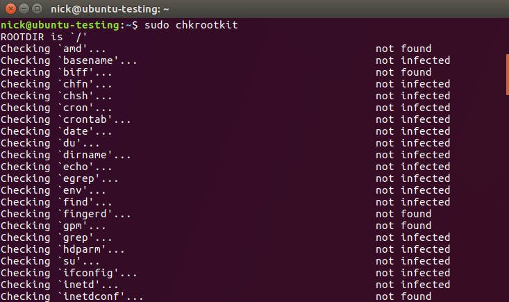 Chkrootkit в Linux