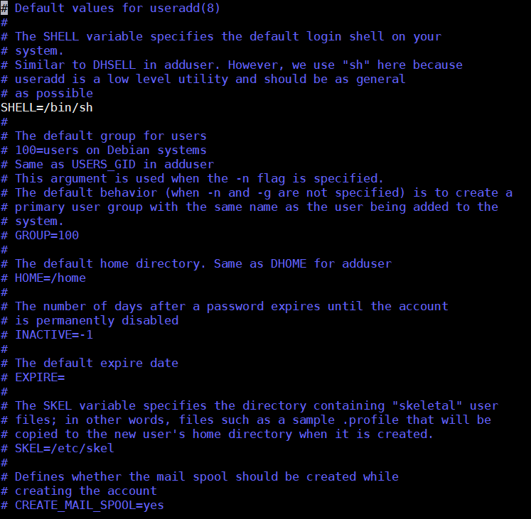 Linux-useradd-conf