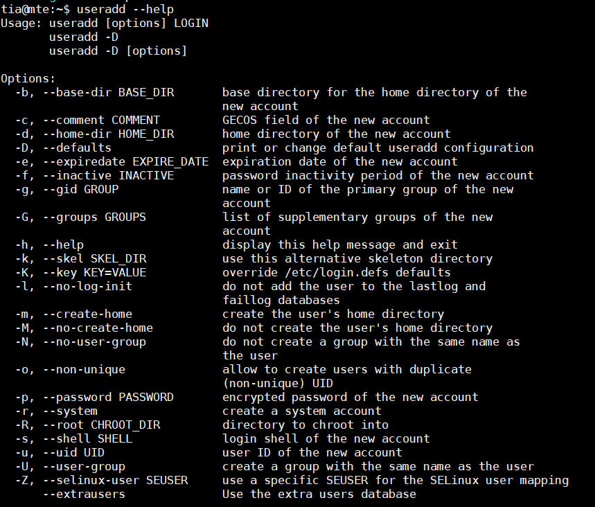 Linux-useradd-help