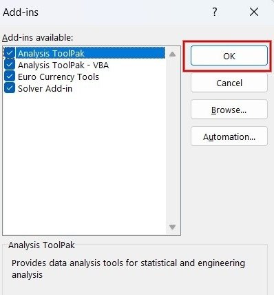 Снимите флажки со всех надстроек в Excel.