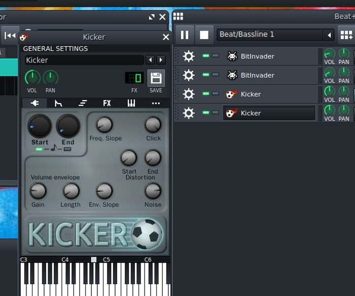 Настройки Lmms Song Kicker 2