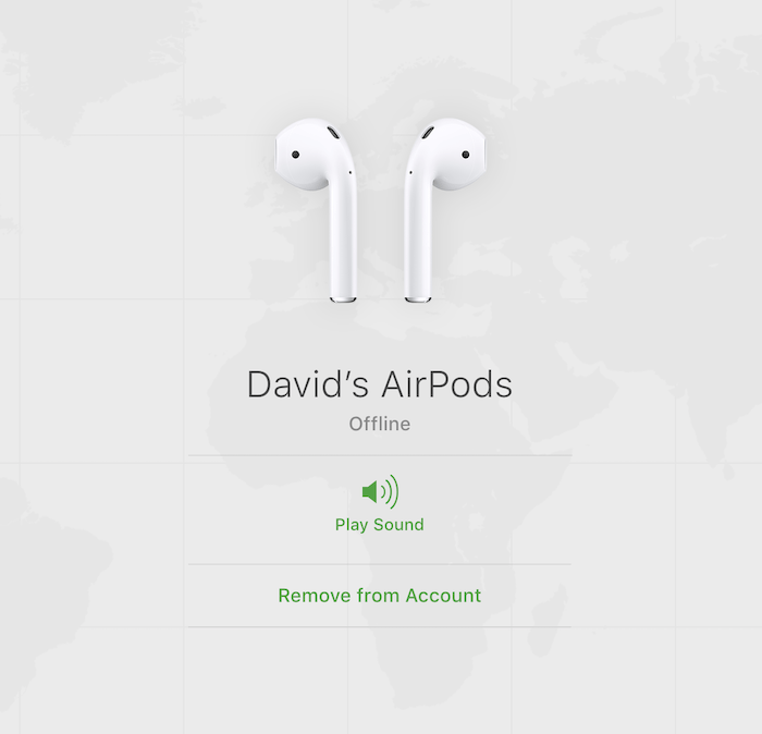 Потеряли Airpods. Найдите устройства Icloud.