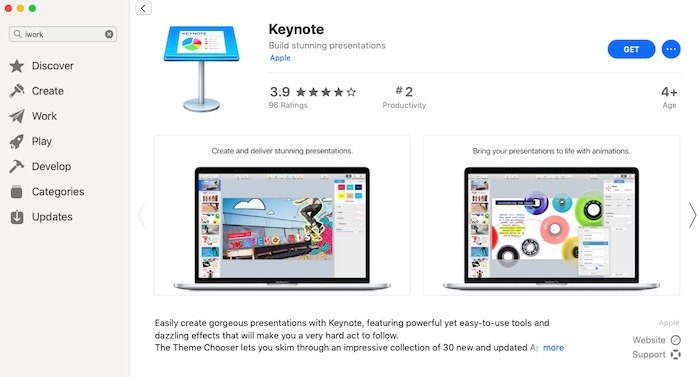 Mac: я работаю через Office365 Keynote бесплатно