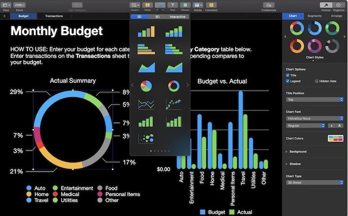 Функции Mac Iwork Over Office365 Numbers