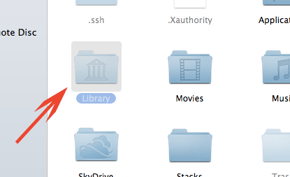папка-библиотека Mac