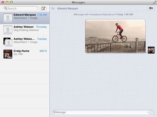 Mac OS X iMessage