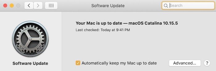 Красный значок системных настроек Mac