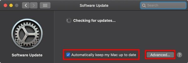 Автоматические обновления Macos Включение обновлений