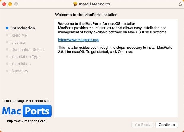 Установка Macports 1