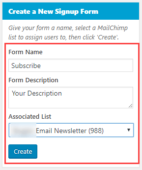 mailchimp-to-wordpress-создать-новую-форму