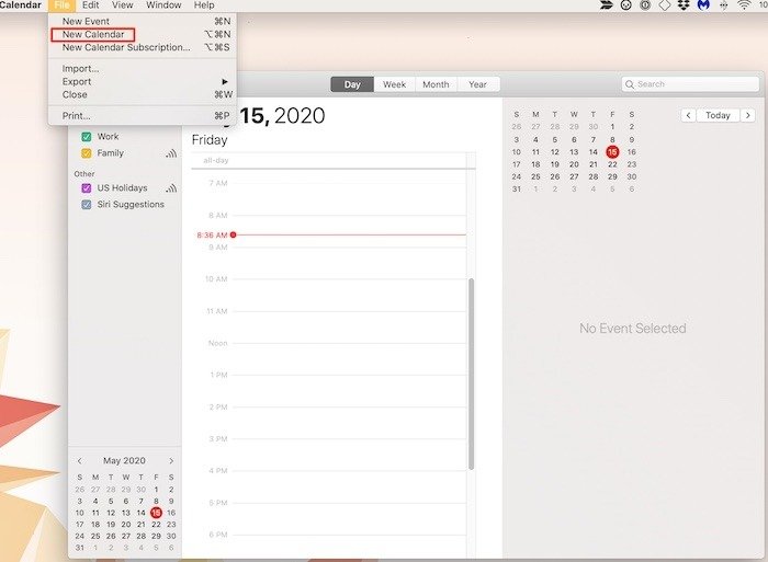 Файл приложения Master Mac Calendar Новый календарь