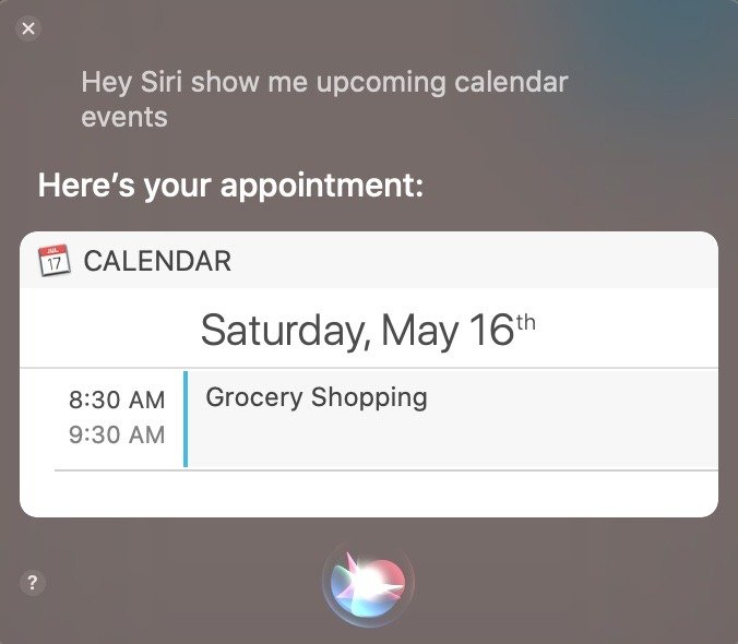 Приложение Master Mac Calendar Siri скоро появится