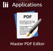 Откройте редактор Master PDF из Dash.