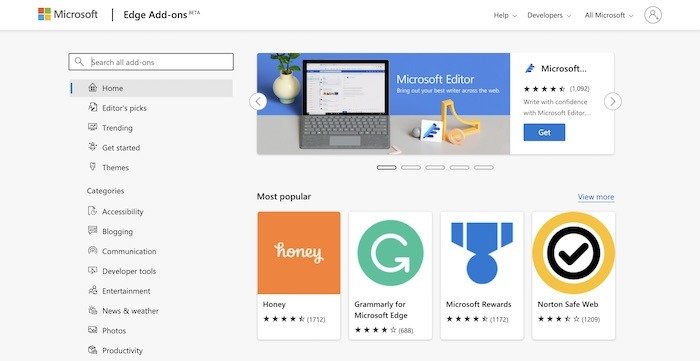 Хорошие расширения Microsoft Edge Mac