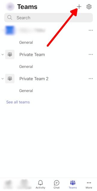 Мобильное приложение Microsoft Teams Teams Plus